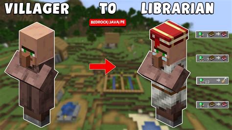 villager librarian minecraft requirements.